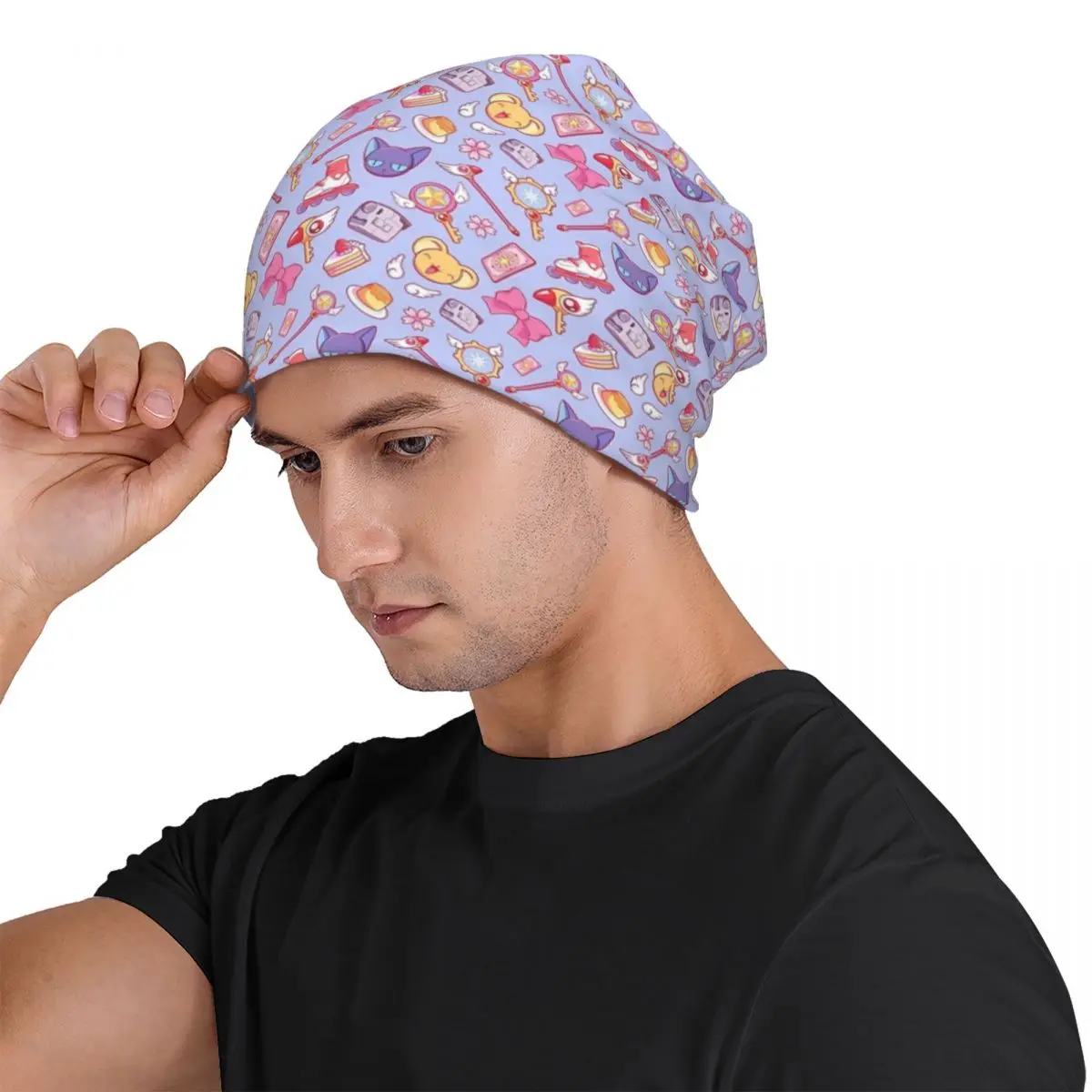 Sakura Card Captor - Violet Men Women Adult Beanies Caps Knitted Bonnet Hat Warm Fashion Autumn Winter Outdoor Skullies Hats