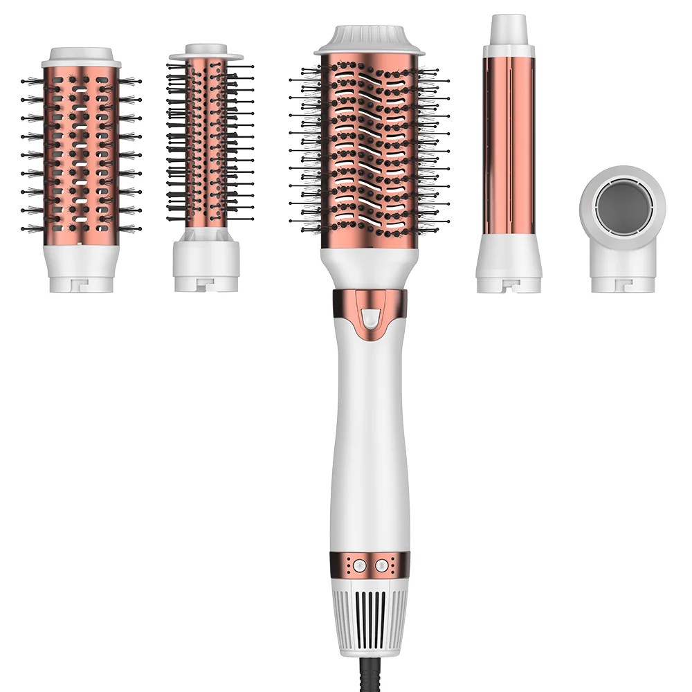 أفضل بيع المهنية مجفف الشعر مجفف الهواء الساخن مشط متعدد درجات الحرارة 7 في 1 مصفف شعر 1200 واط فرشاة مجفف الشعر