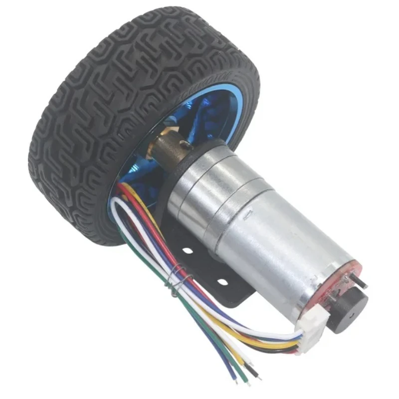 JGA25-370 DC 6V 12V 24V Geared Motor Encoder Speed Measuring Code Disc High Power Large Torque Balance Trolley Motor