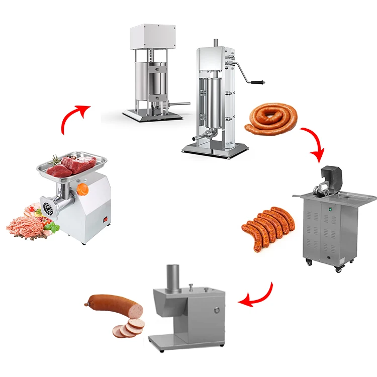 salami sausage casing making stuffer filler machine