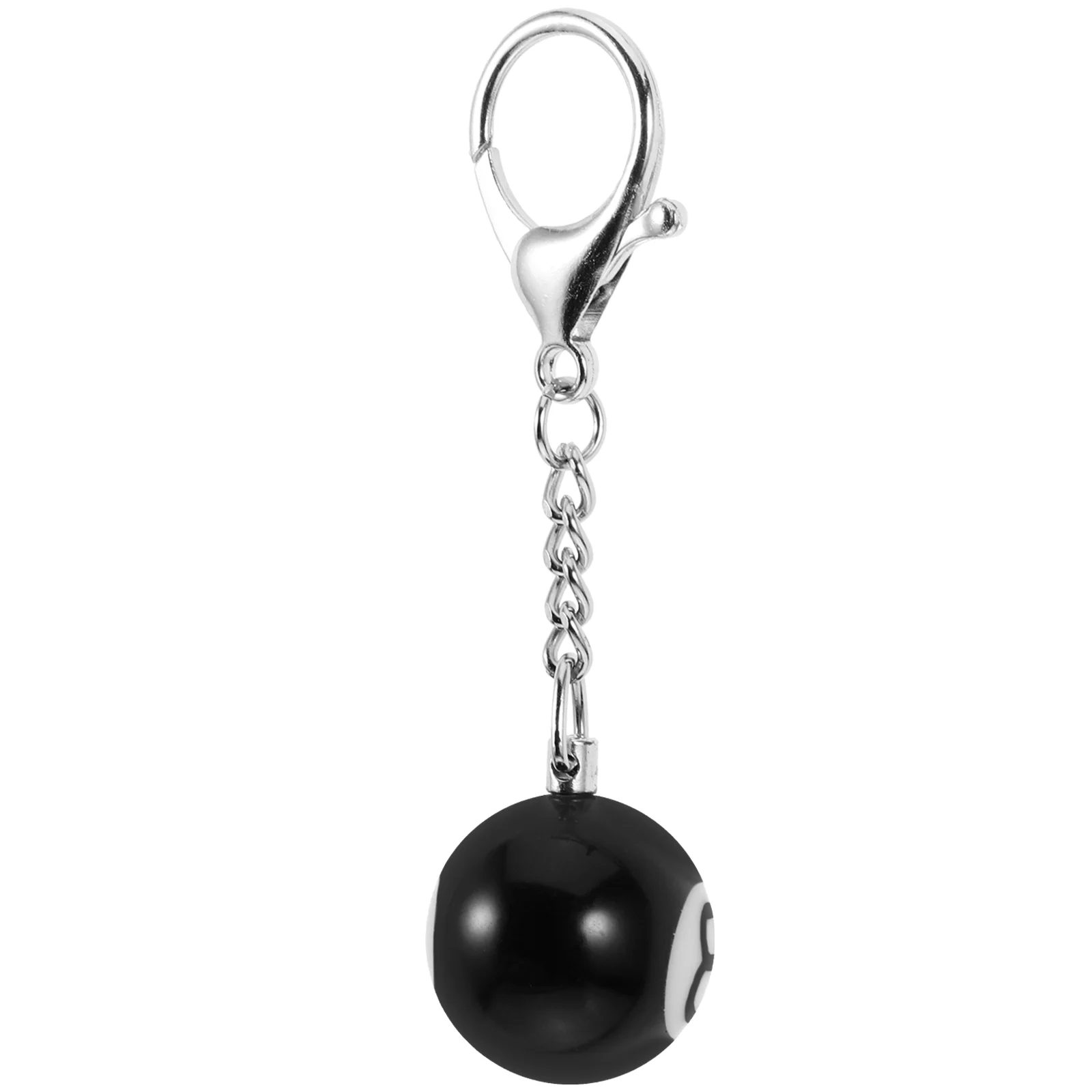 Billiards Keychain Pool Player Gifts Decorative Keychains Ring Adorable Metal Resin Iron