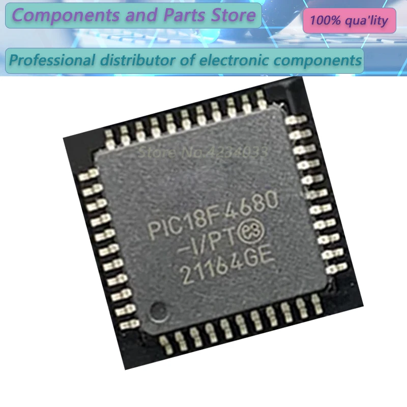 

5PCS PIC18F4680-I/PT C18F4680I PIC18F468 QFP-44 NEW100% PIC18F4680-I