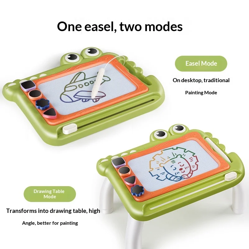 Crocodile Magnetic Color Drawing Table Develop Children'S Brain Imagination Suitable As A Gift For Boys And Girls Over 3 Years