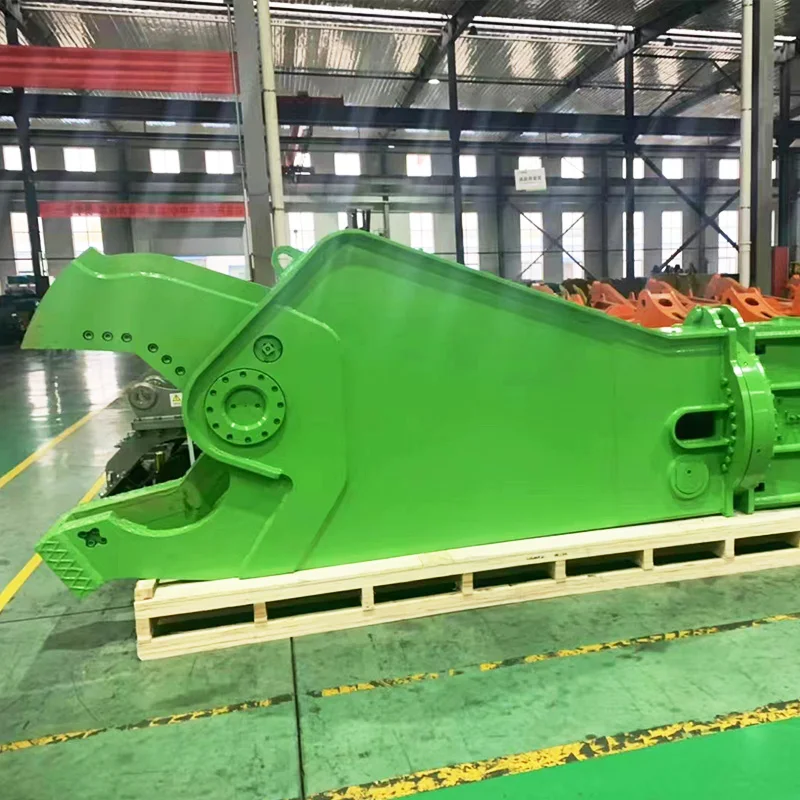 Single Cylinder Hydraulic Log Shear for Excavator Forestry Attachment Efficient Tree Branch Cutting and Wood Processing