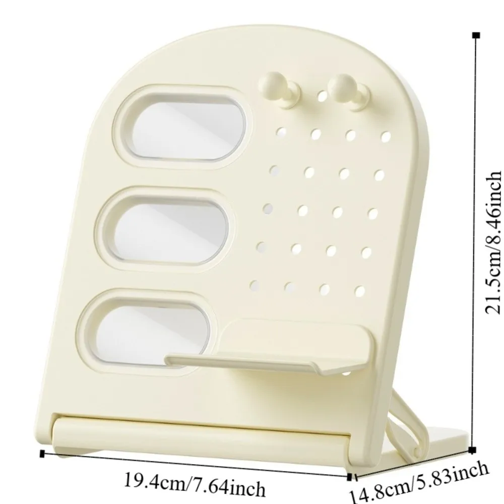 PP يميل إدراج حامل قلم سعة كبيرة ثقب عمودي مجلس تخزين الرف الإبداعية متعددة الوظائف #6