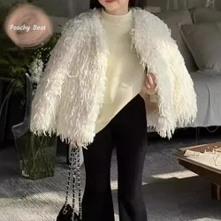 Fashion Baby Girl Faux Fur Jacket Thick Outwear Infant Toddler Teens Child Winter Autumn Solid Color Coat Baby Clothes 2-12Y