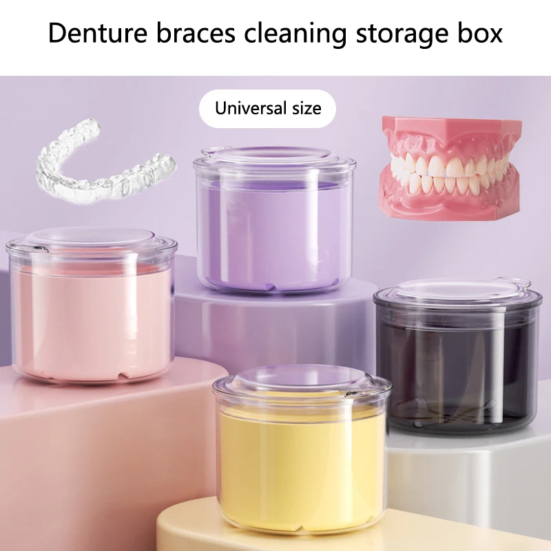 

Braces Orthodontic Case Dental Retainer Box Case Magnetic Aligner Mouth Guard Container For Teeth Travel False Denture Boxes