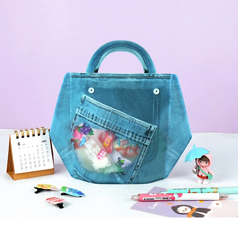 20/50 قطعة نمط الجينز الحلويات حقائب اليد الغذاء الصف زيبلوك مختومة وجبة خفيفة الحقيبة ل كوكي حفلة لصالح الحلوى الزفاف الاطفال عيد ميلاد