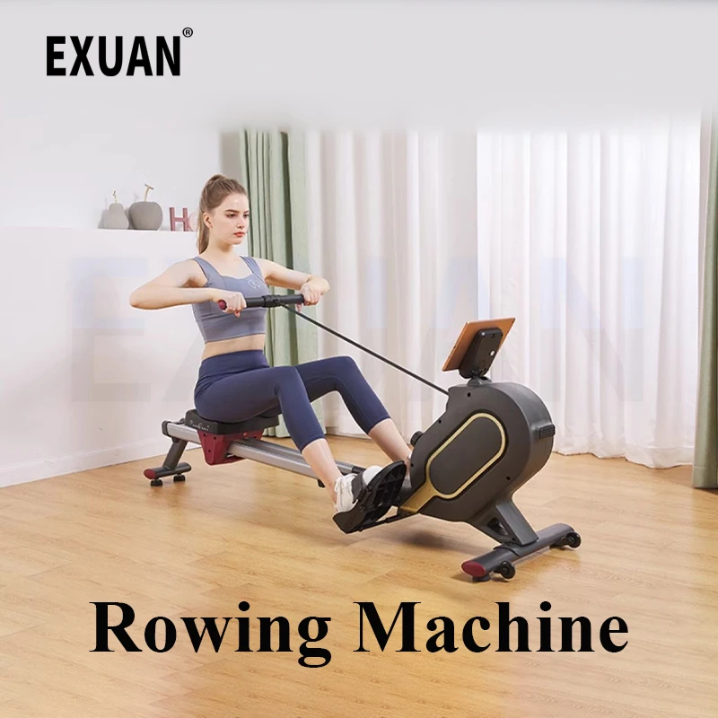 

Intelligent Magnetic Reluctance Rowing Machine Home Gym Fitness Equipment Magnetic Control Silent Aerobic Exercise Fat Burning