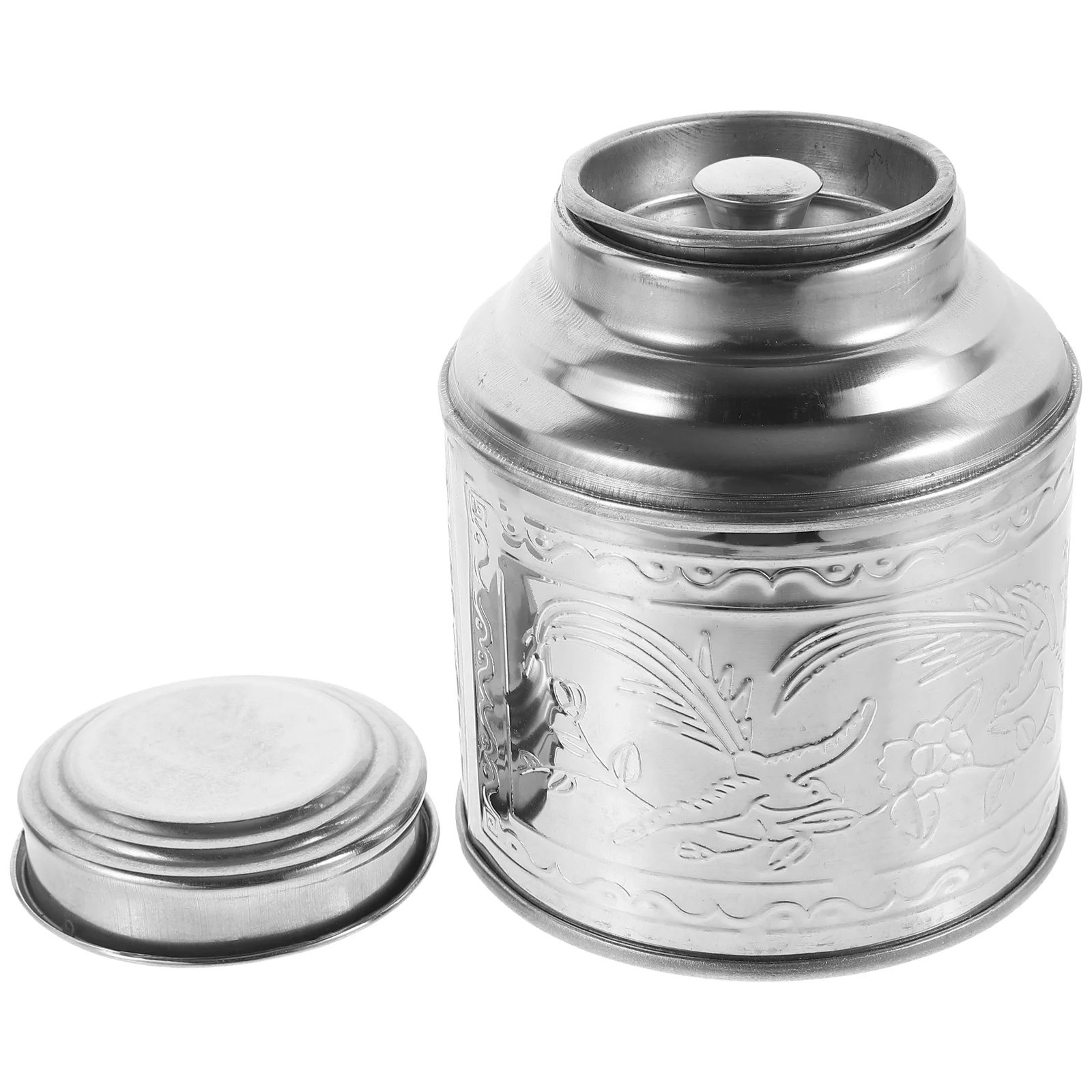 Tea Airtight Container Food Containers with Lids Cover for Bags Storage Stainless Steel Canister