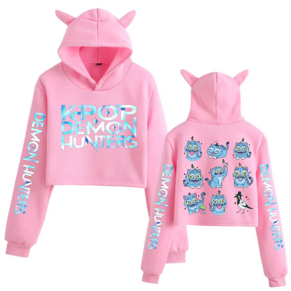 Anime Kpop démon chasseur mignon tigre culture hauts femmes sweat à manches longues filles mode sweats cadeau