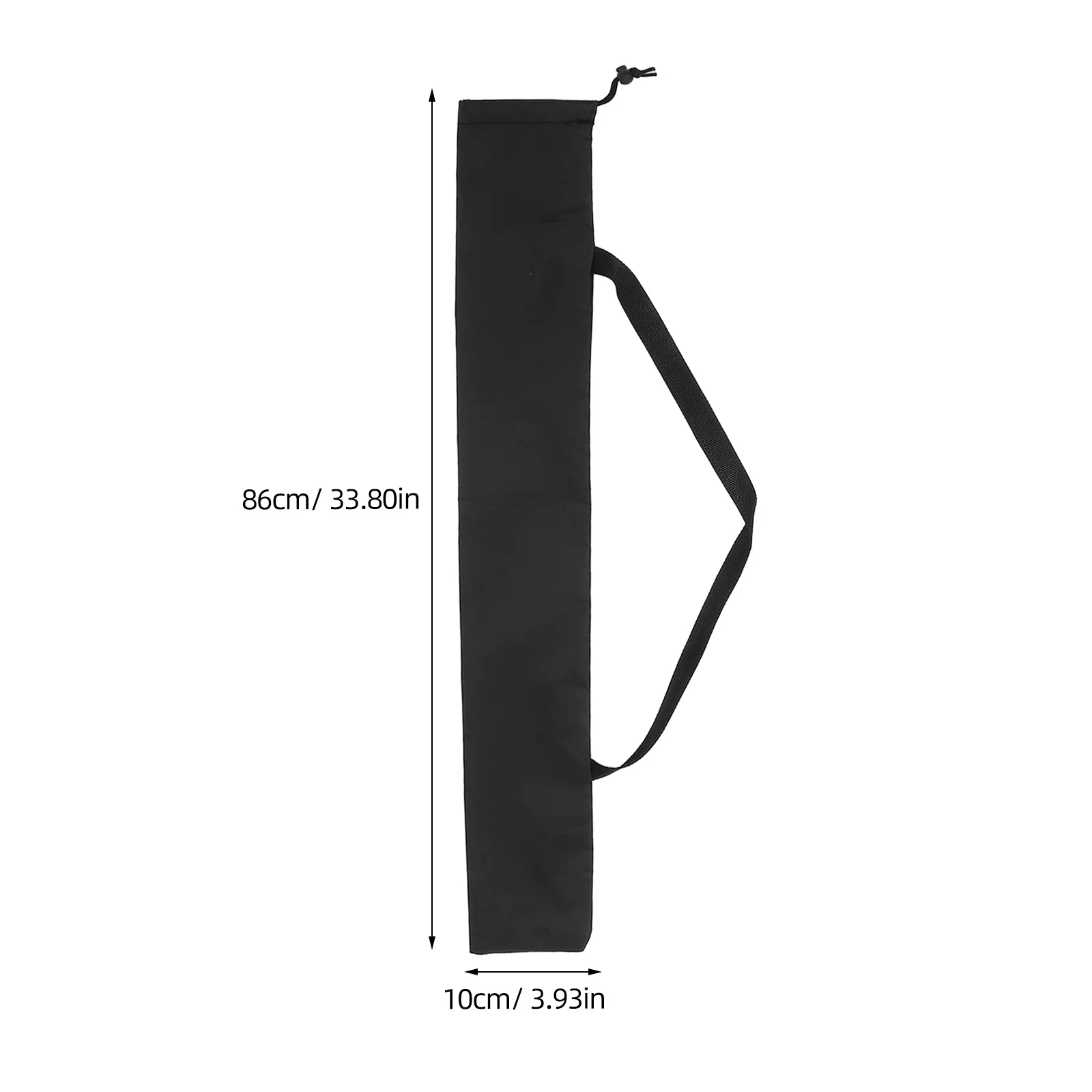 

2pcs Storage Round Bottom Drawstring Camping Camping Chair Replacement Bag Chair Bag Tent Canopy Pole Folding Black Travel