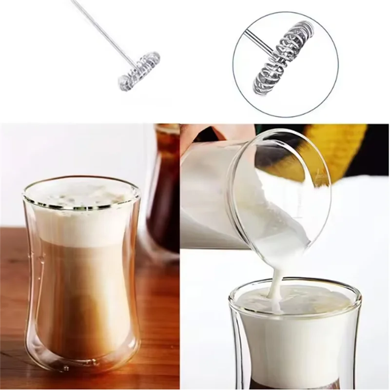 

Battery Milk Frother Portable Milk Frother Electric Foamer Coffee Foam Maker Milk Mixer With Jug Cup