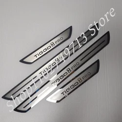 new new Car Sticker For CHERY TIGGO 8PRO Door Sill Scuff Plate Trim STAINLESS Threshold Pedal Protector Accessories