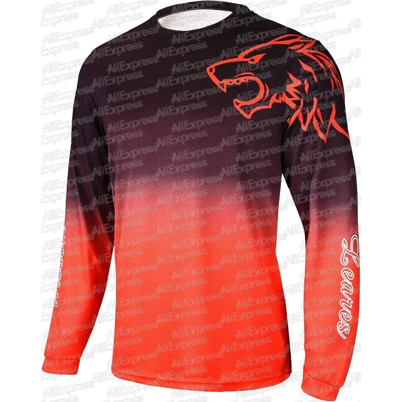 

Лето 2025 г., мужской горный велосипед для езды на горном велосипеде, внедорожный мотоцикл с длинными рукавами, внедорожный гоночный спорт, впитывающий влагу и впитывающий пот