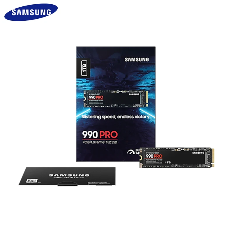 Imagem -06 - Samsung-ssd 990 Pro Também Também Também Pcie 40 m. 2280 Nvme 2.0 Unidade de Estado Sólido Mlc Velocidade de Leitura 7450 mb s para Desktop Laptop