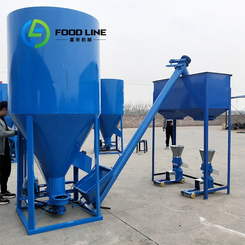 Small-Scale Hammer Mill New Household Vertical Dust Free Mixer High Productivity Feed Crusher Factory Direct