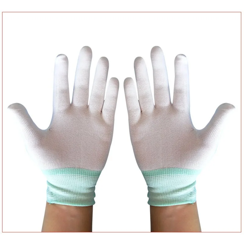 

1 Pair Antistatic Gloves Anti Static ESD Electronic Working Gloves Pu Finger Coated Finger PC Antiskid For Finger Protection