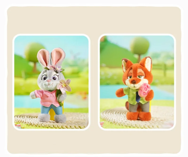 12 cm klassische Anime echte Zootopia Plüsch-Schlüsselanhänger kleine Anhänger Taschenbehänge Weihnachten Geburtstagsgeschenke für Kinder – Detail 2