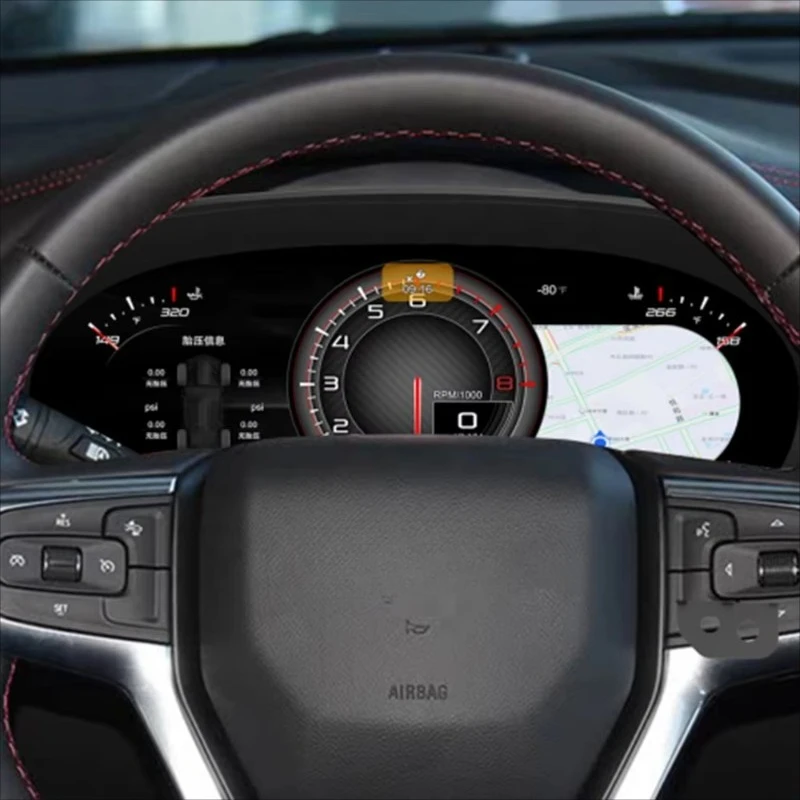 Image 7: Tableau de bord de voiture 12,3'' pour Blazer 2020-2025, compteur de vitesse automatique