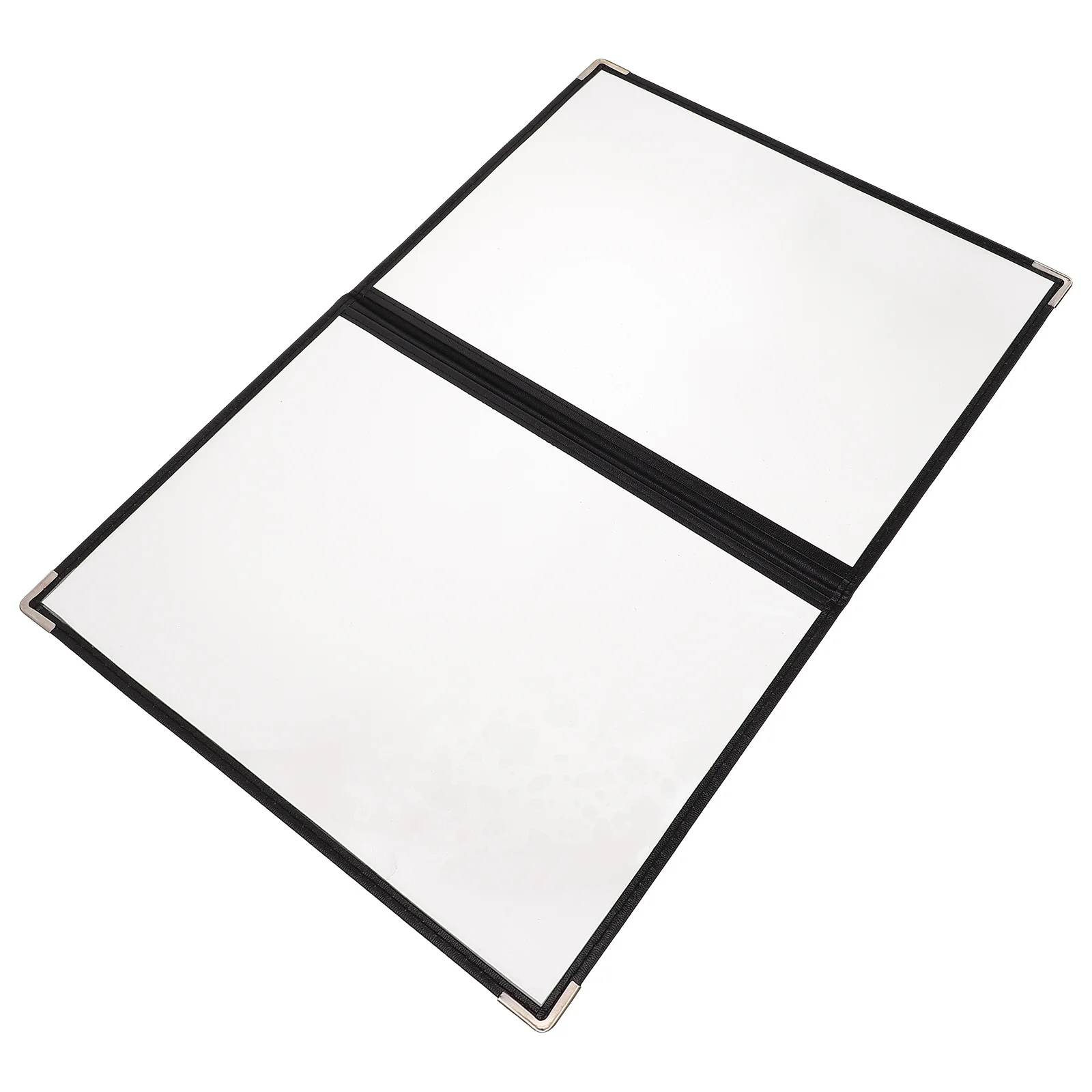 

1pc Kitchen Menu Binder Rounded Corner Pvc Menu Cover For Recipe Storage Portable Planner Folder Durable Loose Leaf Ring