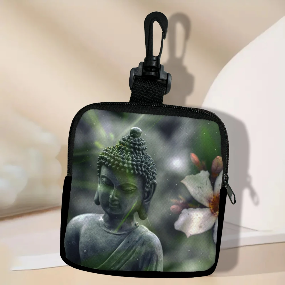 

Buddha Zero Money Card Bag Simple and Versatile Bag Cover Portable Zero Wallet Small Card Bag Coin Bag 10.16