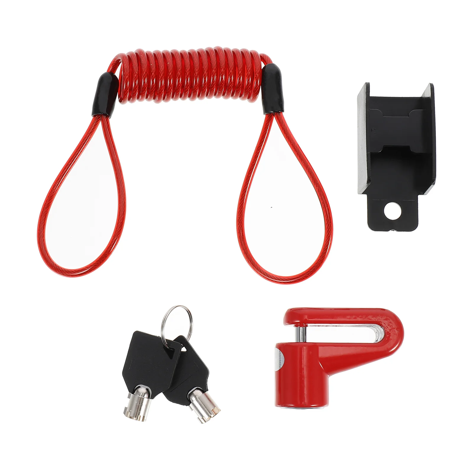 

Disc Brake Lock Waterproof Padlock Motorcycle Pvc Steel Wire Bike Wheel Anti-theft Alarm Sound Scooter