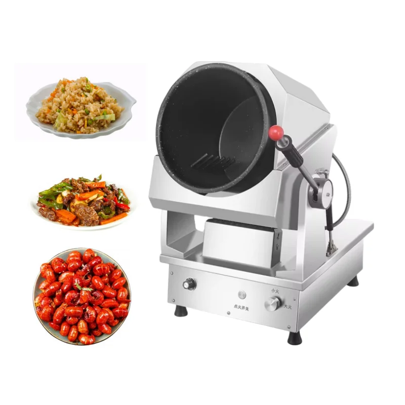 In-Smart Commercial Custom Non Stick Intelligent Food Cooker Robot Cooking Machine Automatic Stir Fryer Gas Machine Auto Cooking