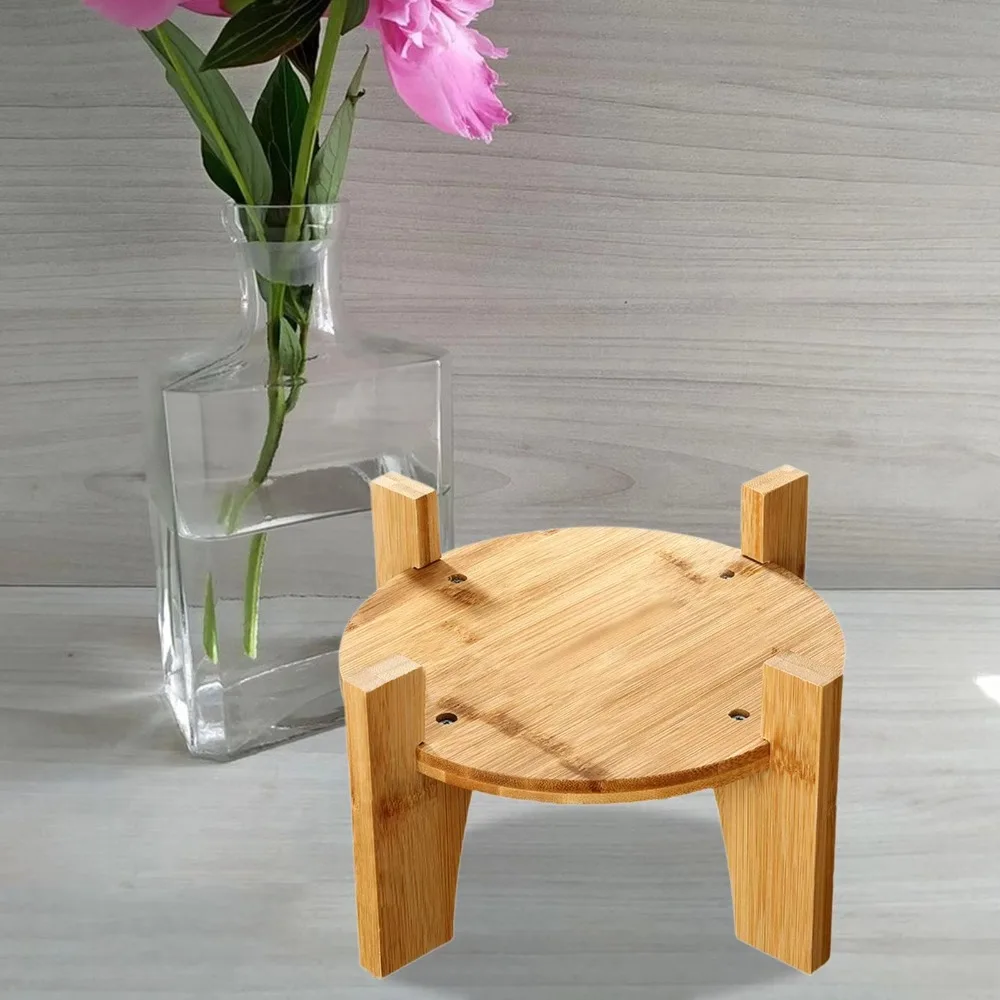 

Новая бамбуковая подставка для диспенсера для напитков, прочный держатель для кувшина для воды, увеличивающая высоту, прочная подставка для бутылки с водой, ваза для растений, ликер