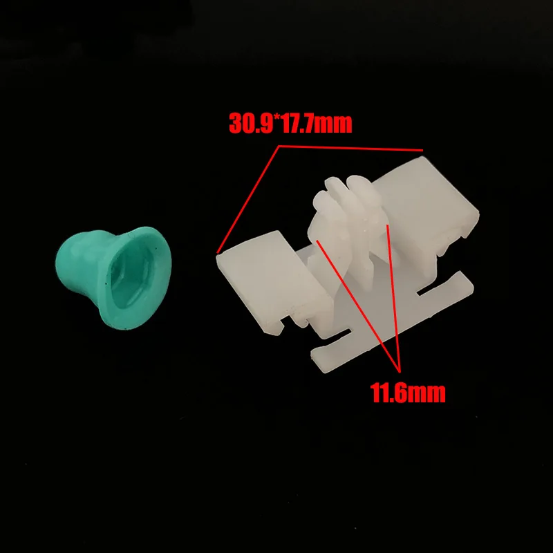 Door Bump Strip Fasten Clips Exterior Side Trim Moulding For BMW E36 318Ti M42 M3 325is 1992-2000 51132251394 With Rubber Boot