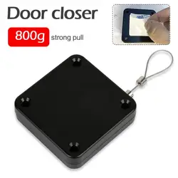 Door Closer Automatic Sliding Mesh Closing Sliding Punch-free Automatic Lock Sensor Door Closer Universal Auto Door Closers