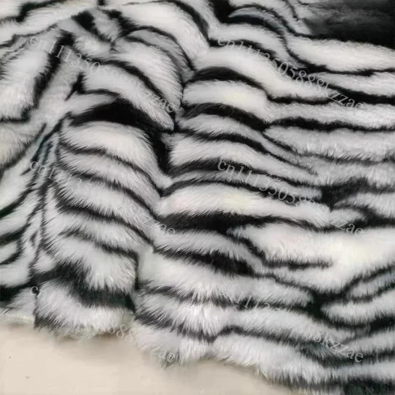 Print Plush Synthetic Fur Fabric Leopard Print Tiger Print Zebra Performance Costume Faux Fur Clothing Carpet Home Fabric