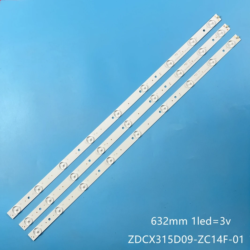 

LED backlight strip for DEXP H32B7000E H32B3000E BBK 32LEM-1006/T2C 32LEM-1010/T2C 32LEM-1005/T2C shivaki STV-32LED14 CX315DLEDM