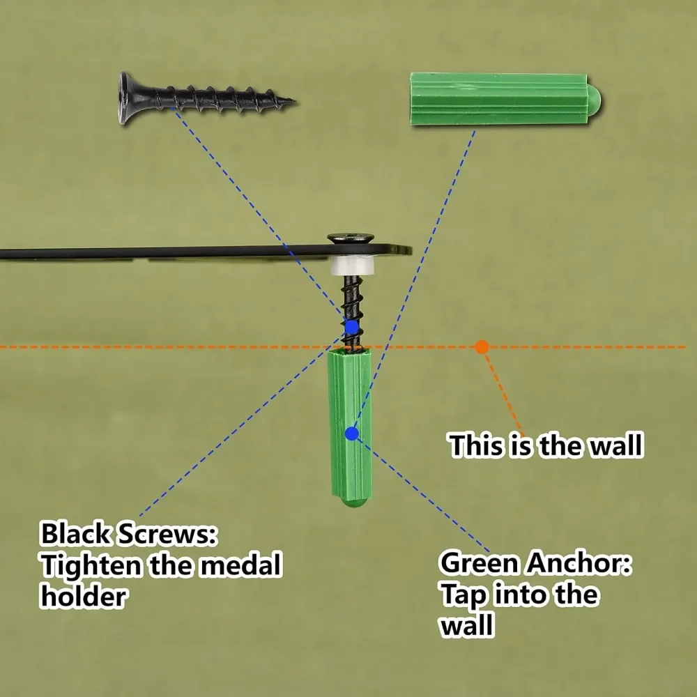 Soporte para medallas de Kick Boxing, exhibición de medallas deportivas,  colgador de montaje en pared, decoración, premio colgante de acero  inoxidable para insignia del hogar / Joyas hechas a mano, image size:1000x1000