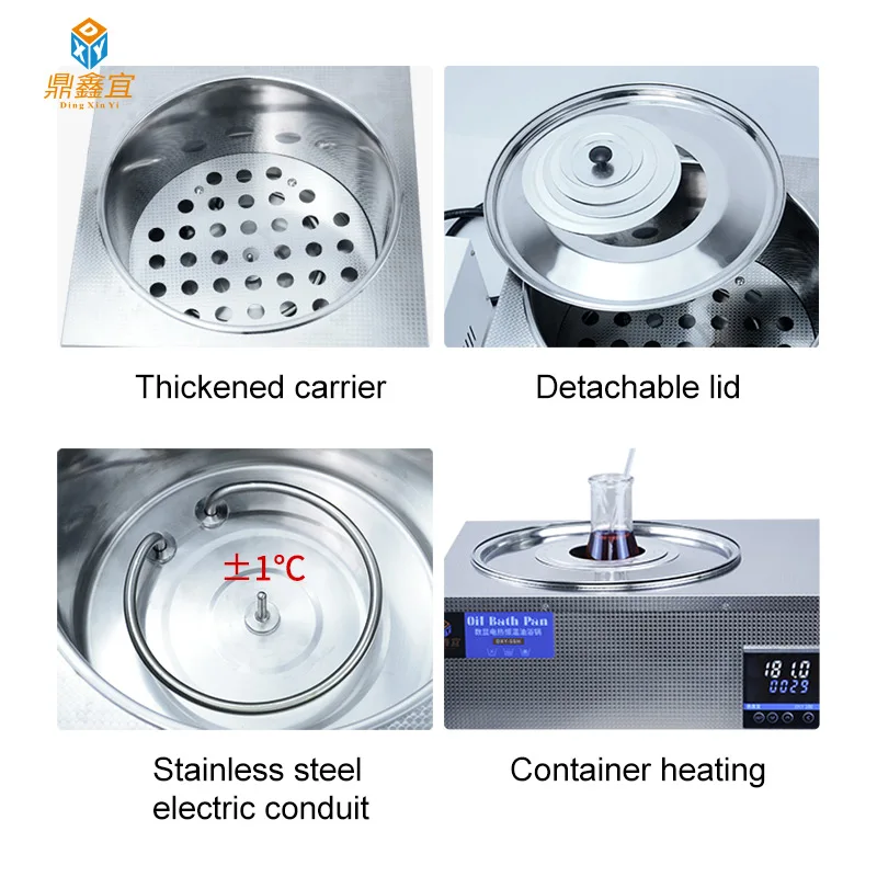 DXY-LCD شاشة رقمية ، درجة حرارة ثابتة ، جهاز خزان حمام زيت ، معدات تسخين ، ضبط ذاتي PID ، 7 لتر