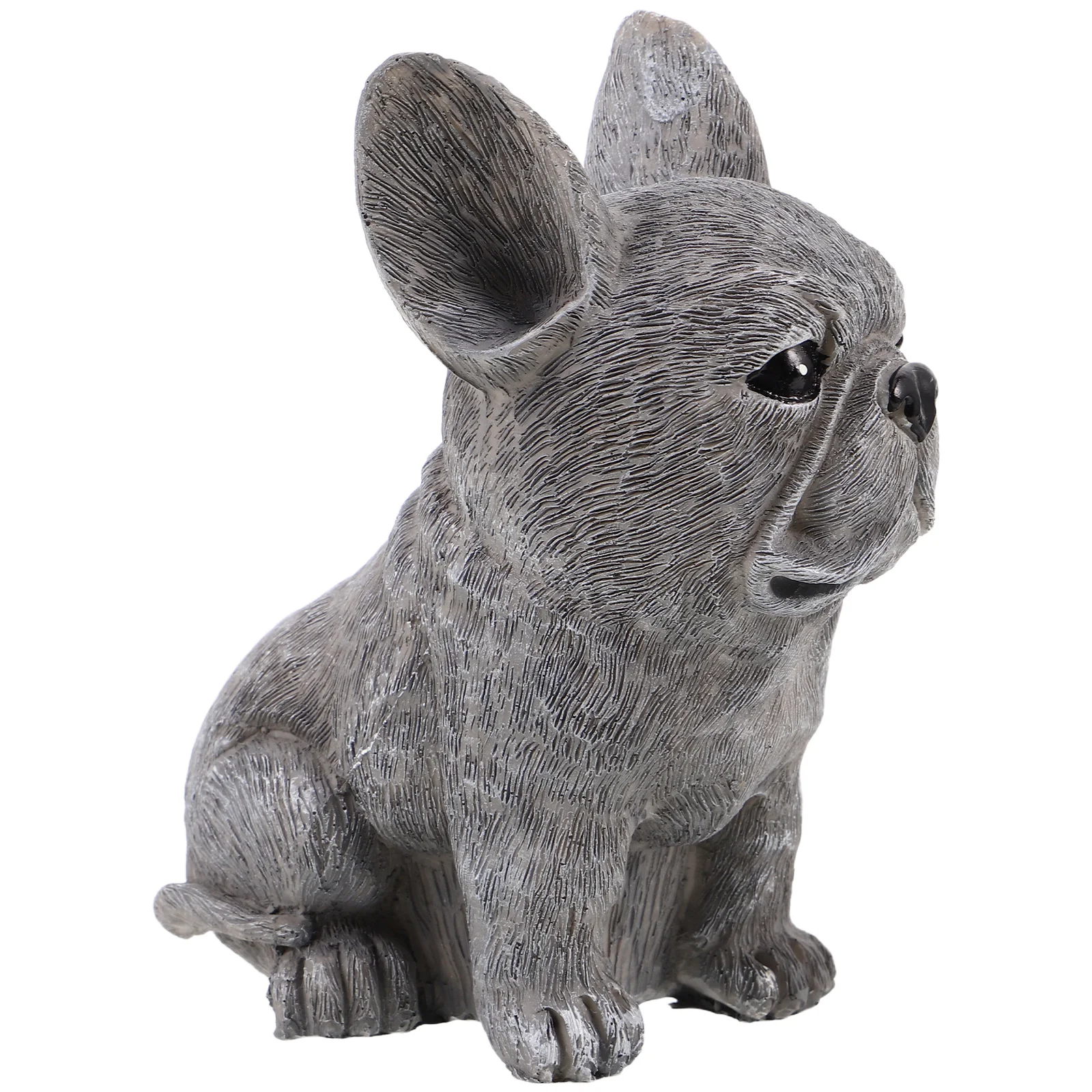 

French Bulldog Garden Statue Resin Sitting Sculpture Outdoor Patio Lawn Decorative Dog Statue Garden Figurine Bulldog Ornaments