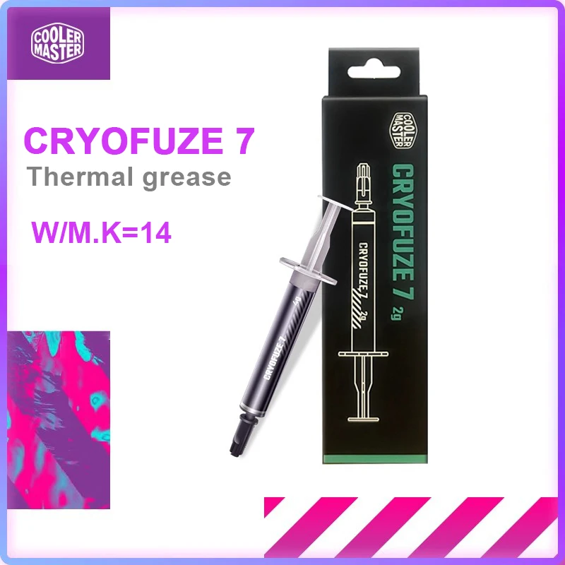 كولر ماستر كريوفوز 7 معجون حراري موصل حراري 14 وات/مك لبطاقة الرسومات وحدة المعالجة المركزية دفتر شحم حراري ممتاز CF14