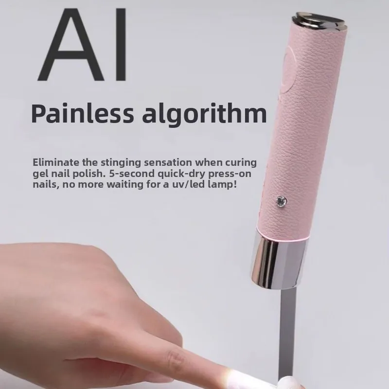 جديد 4 ألوان مسمار مجفف ضوء الأشعة فوق البنفسجية مسمار مصباح المحمولة قابلة للشحن مسمار علاج مصباح ل هلام الأظافر علاج أدوات مانيكير المهنية #2