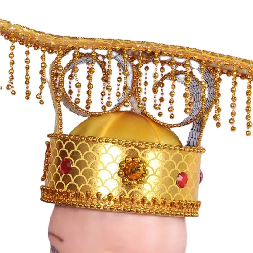 Sombrero de la Corona del Imperio Qin antiguo para hombres adultos, tocado del emperador chino, fotografía, Cosplay, tocado