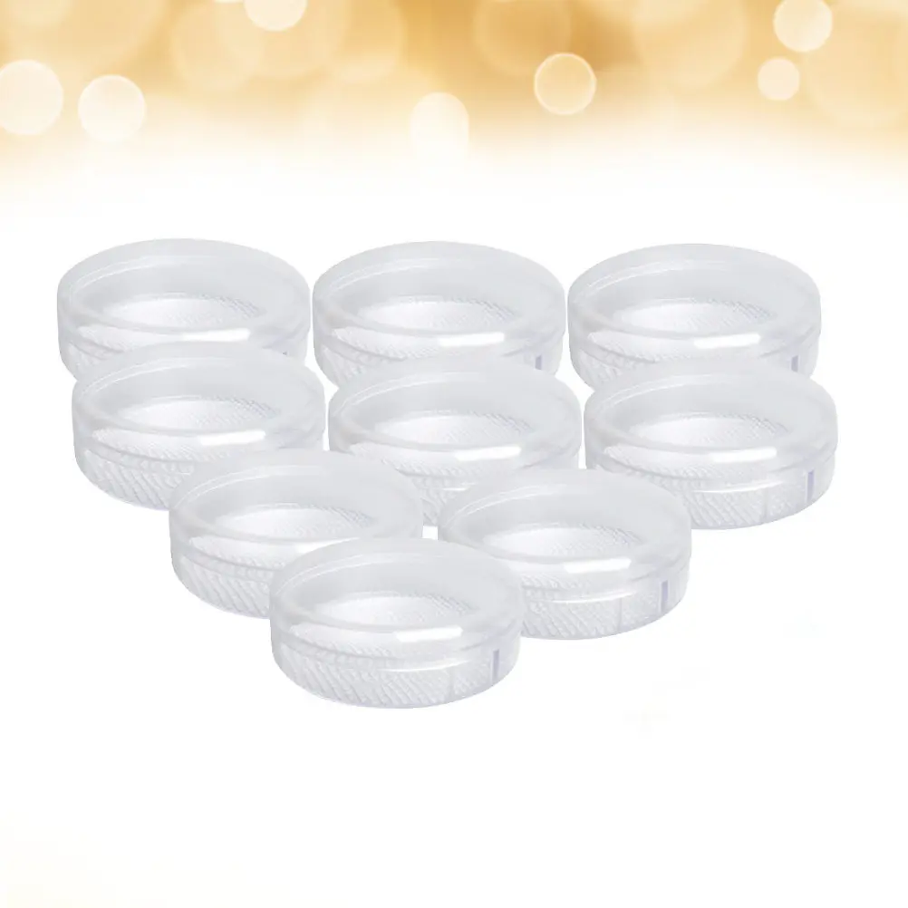 10Pcs Makeup Powder Puff Empty Cases Portable Storage Containers Leak Proof Holder for Travel Daily Use Puff Case