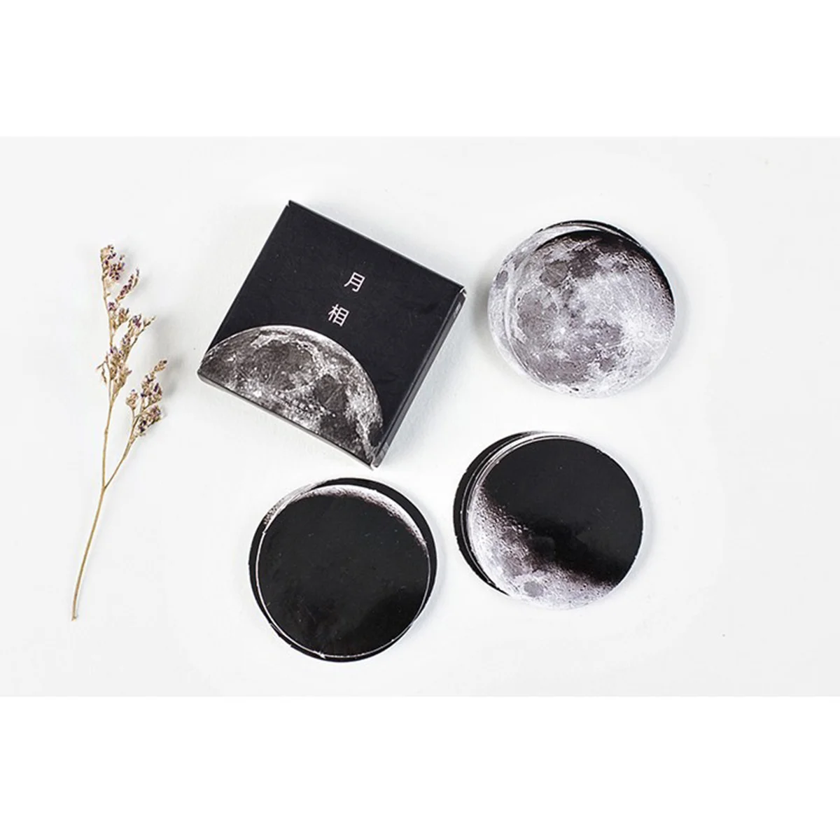 

5Packs DIY Planet Sticky Papers Moon Plants Kraft Thank You Stickers Seal Envelopes Scrapbook Gift Labels Stationery