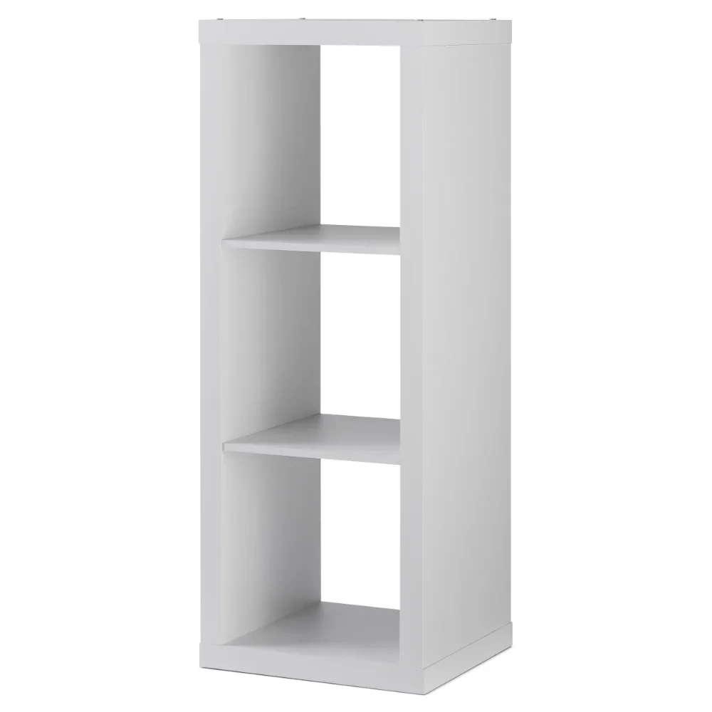 Homes 3-Cube Storage Organizer, White Texture