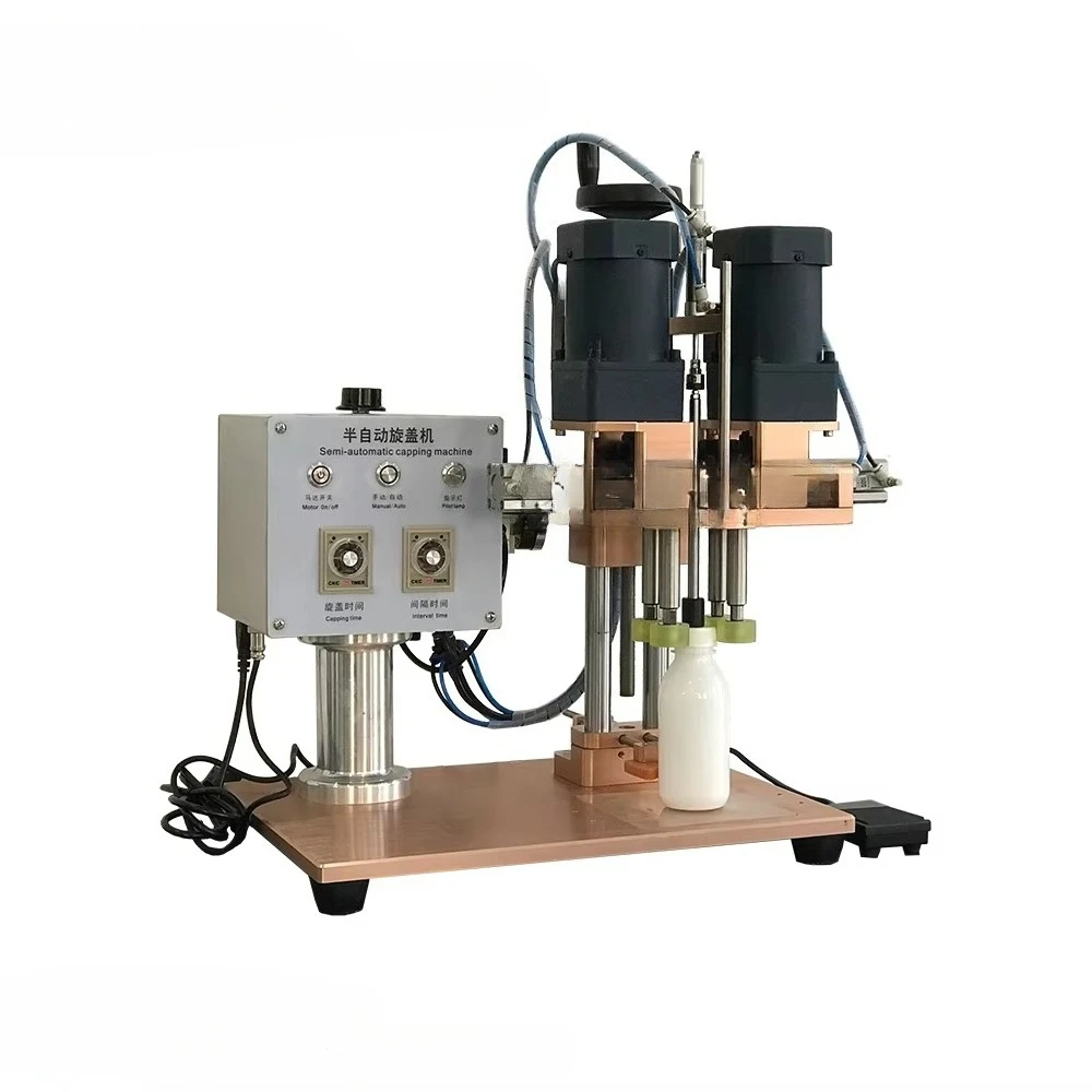 Semi-automatic manual spray trigger pump dropper desktop capping machine plastic bottle capping machine