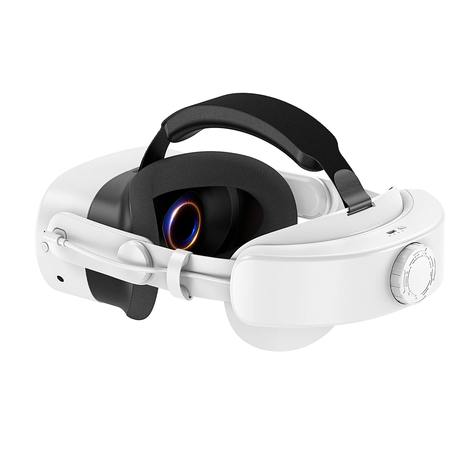Ergonomically Designed Large-capacity Long-lasting VR Headband Game Accessory  Wired for Meta Quest 2/3/3s