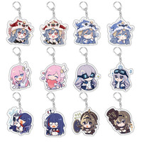 Hot Women Men Keychain Honkai:Star Rail Robin Aventurine Firefly Acheron Black Swan Arcylic Key Chain Chaveio Jewelry Fans Gifts