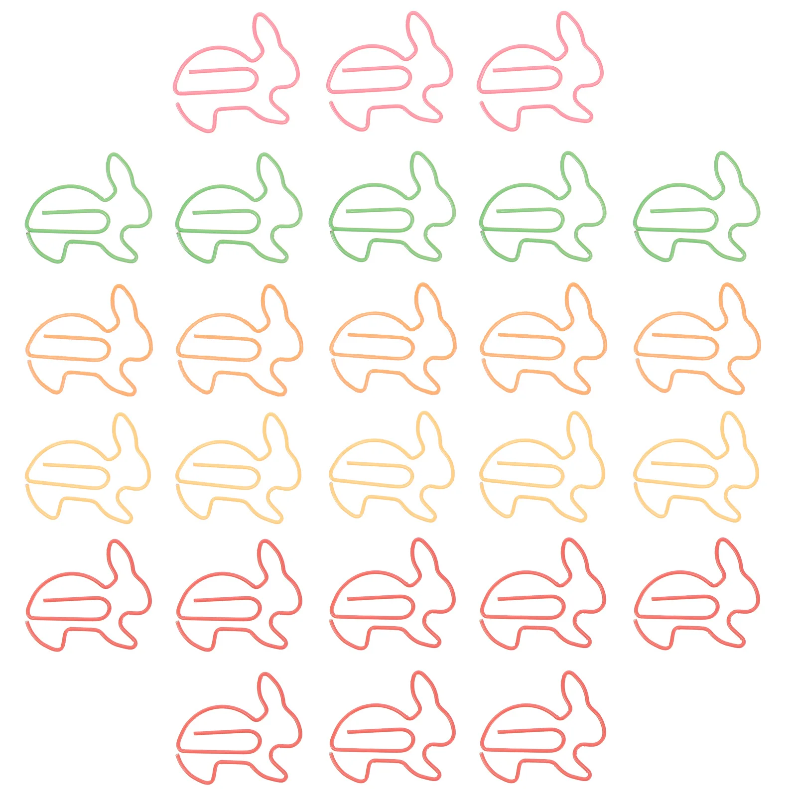 50 قطعة دبابيس ورق الحيوان الإبداعية شكل أرنب مشبك قوي ملاحظة حامل مكتب المدرسة صور كليب هدية دبابيس الورق #4