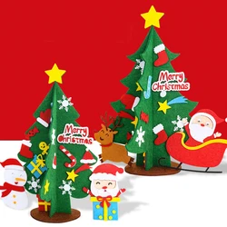 Árbol de Navidad para decoración del hogar, adornos de fiesta de Navidad, manualidades hechas a mano para niños, accesorio de regalo DIY, Año Nuevo, 2023