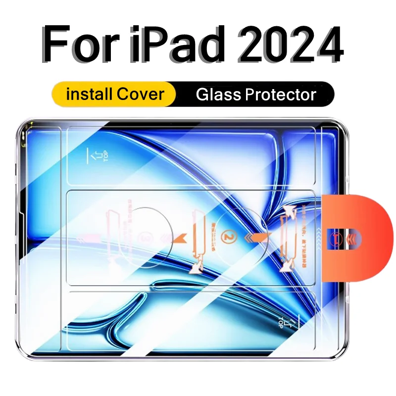 

Легко устанавливаемый инструмент из закаленного стекла для iPad Air 13 11 5 4 Pro 13 11 A16 11 2025 12.9 10th 9th Mini 7 6 HD Защитная пленка для экрана
