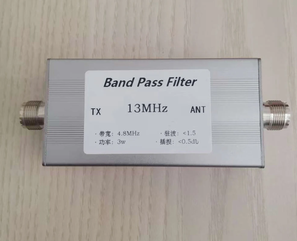 

13MHz Band Pass Filter M Female BPF Bandwidth 4.8MHz Power 3w