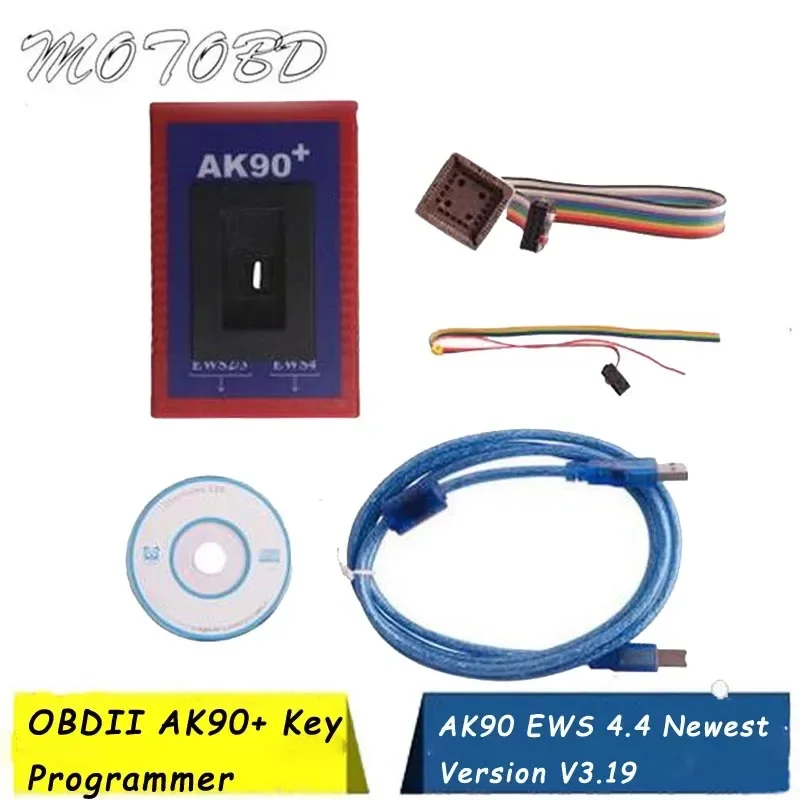 New Latest V3.19 AK90 Key Programmer AK90+ for BMW EWS From 1995-2005 OBD2 Copy Car Keys
